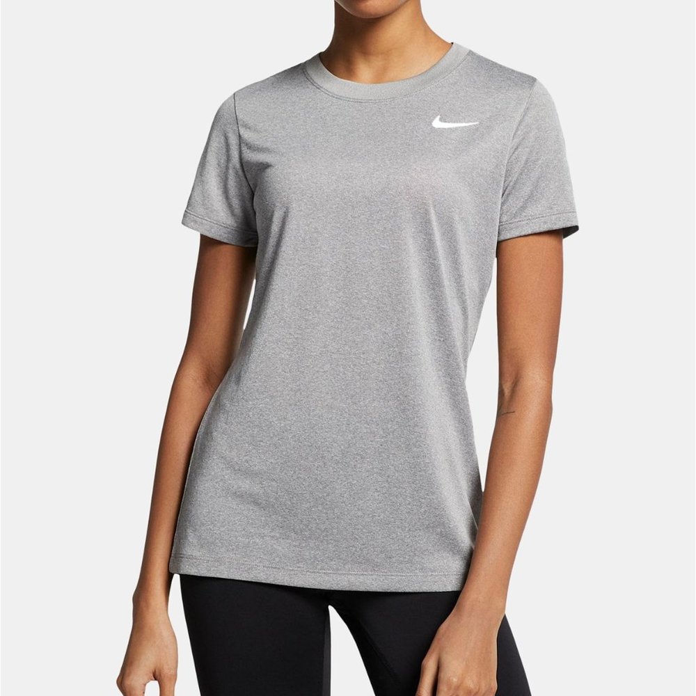 Nike Grey Dri-Fit Short Sleeve Shirt Small